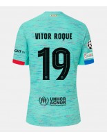 Barcelona Vitor Roque #19 Alternativní Dres 2023-24 Krátký Rukáv